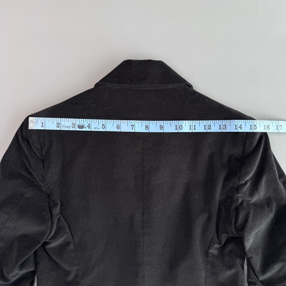 VINTAGE AKIABARA Velvet Corduroy Tailored Blazer XS Brown One Button Notch Lapel - Picture 10 of 15